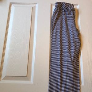 Striped pajama pants